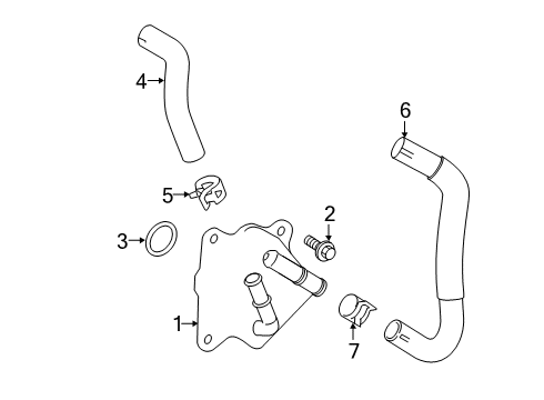 2022 Toyota RAV4 Engine Oil Cooler Diagram 1 - Thumbnail