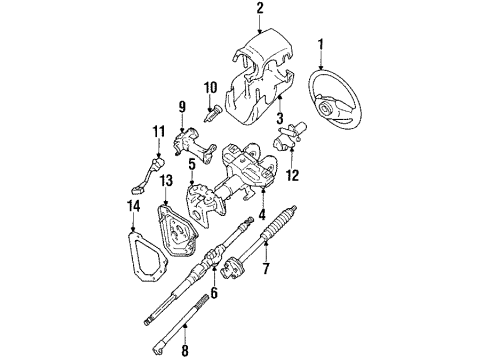 1995 Toyota 4Runner Ignition Lock, Electrical Diagram 1 - Thumbnail