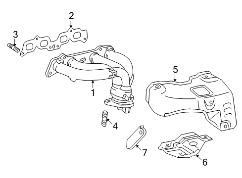 2000 Toyota RAV4 Exhaust Manifold Diagram 2 - Thumbnail