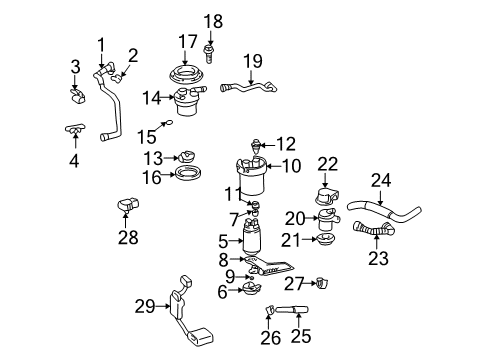 2003 Toyota Celica Fuel Supply Diagram 1 - Thumbnail