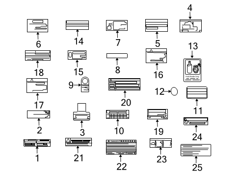 2006 Toyota Highlander Label, Ev Unit Control Diagram for G9118-47020