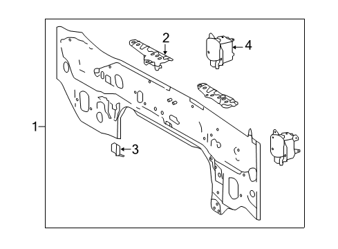 2019 Toyota Highlander Rear Body Diagram