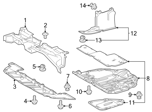 2022 Toyota Corolla Cross COVER ASSY, ENGINE U Diagram for 51410-0A210