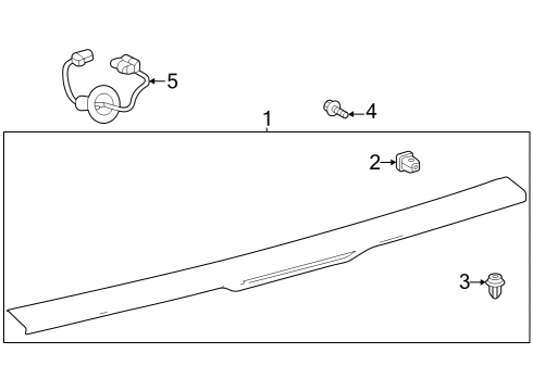 2023 Toyota Prius High Mount Lamps Diagram