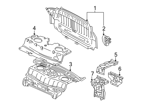 1999 Toyota Solara Rear Body Diagram