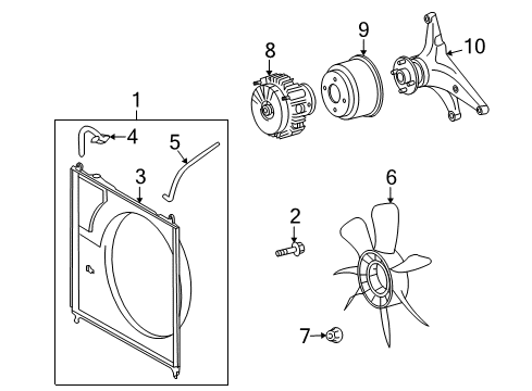 2018 Toyota Sequoia Hose Diagram for 16567-0P100