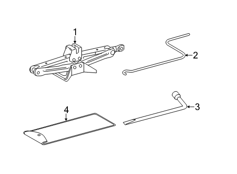 2017 Toyota Yaris Jack & Components Diagram