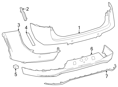 2023 Toyota Crown COVER, RR BUMPER L/P Diagram for 52159-3A929