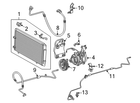 2004 Toyota Solara Switches & Sensors Diagram