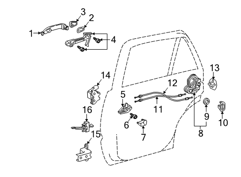 2012 Toyota 4Runner Frame Sub-Assembly, Rr D Diagram for 69204-35011