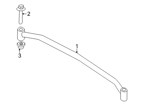 2001 Toyota Prius Stabilizer Bar & Components - Rear Diagram