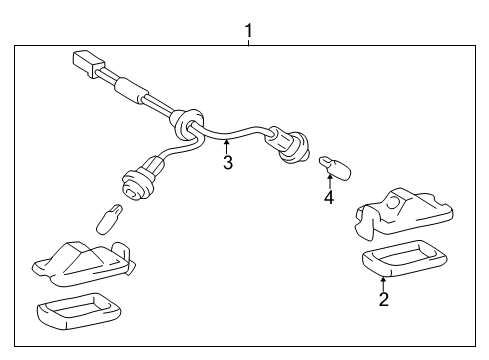 2000 Toyota Solara License Lamps Diagram