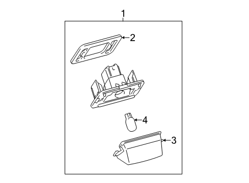 2017 Toyota Avalon License Lamps Diagram