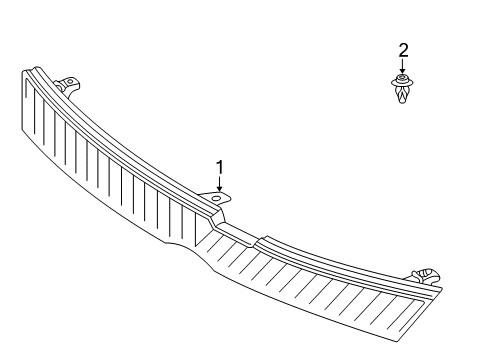 2002 Toyota Echo Grille & Components Diagram