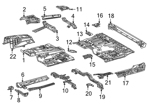 2022 Toyota Tundra EXTENSION SUB-ASSY Diagram for 52025-0C020