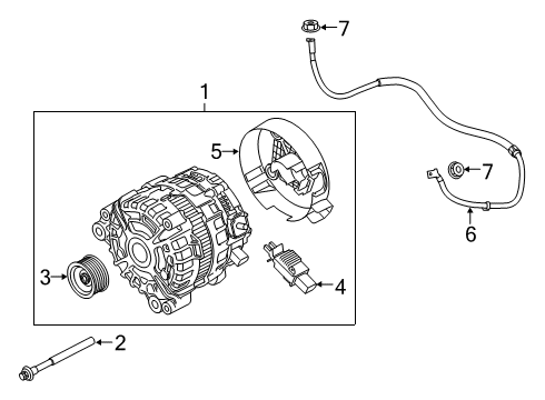 2020 Toyota GR Supra Alternator Diagram 2 - Thumbnail