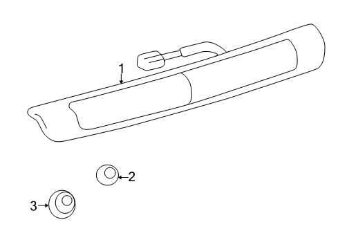 2000 Toyota Land Cruiser High Mount Lamps Diagram