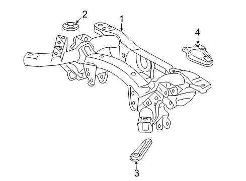 2014 Toyota RAV4 Suspension Mounting - Rear Diagram 1 - Thumbnail