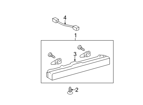 2008 Toyota Camry High Mount Lamps Diagram 2 - Thumbnail