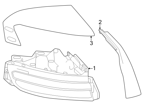 2023 Toyota Crown COVER, RR COMBINATIO Diagram for 81498-30080