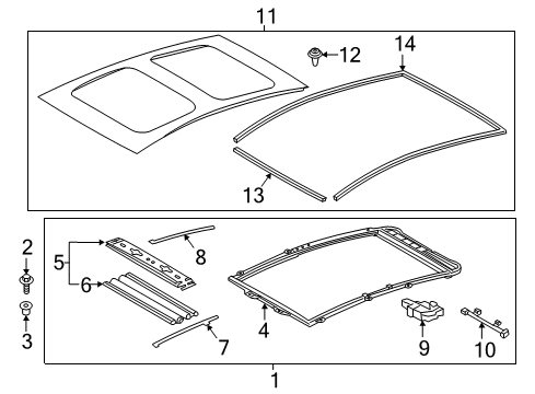 2015 Toyota Prius V Sunroof Diagram