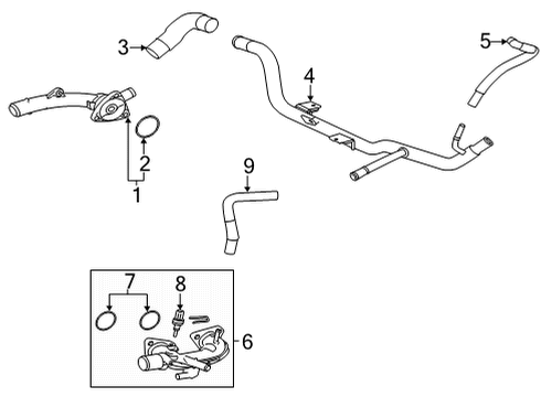 2020 Toyota Highlander Hoses & Pipes Diagram 2 - Thumbnail