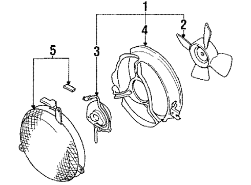 1992 Toyota Corolla A/C Condenser Fan Diagram