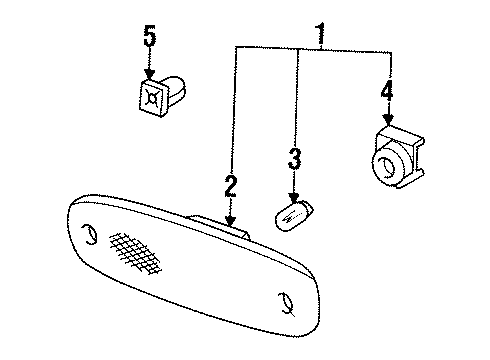 1998 Toyota Supra Bulbs Diagram 5 - Thumbnail