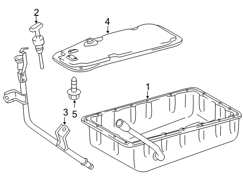 2010 Toyota 4Runner Tube Sub-Assy, Transmission Oil Filler Diagram for 35013-35450