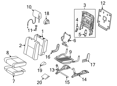 2018 Toyota Sequoia Seat Cover Sub-Assy, No.2 Diagram for 79021-0C083-B5