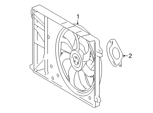 2020 Toyota Camry Cooling System, Radiator, Water Pump, Cooling Fan Diagram 2 - Thumbnail