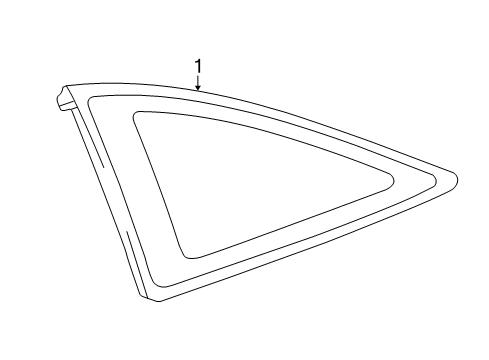 2007 Toyota Solara Quarter Panel - Glass & Hardware Diagram 2 - Thumbnail