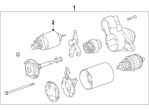 2022 Toyota C-HR Switch Assembly, Main Diagram for 28150-0T350