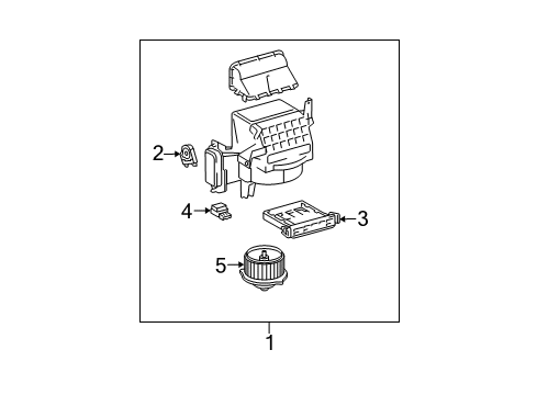 2010 Scion tC Damper Servo Sub-Assembly(For Recirculation) Diagram for 87106-13010