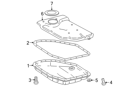 2009 Toyota RAV4 Pan Sub-Assy, Automatic Transaxle Oil Diagram for 35106-08010