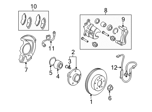 2010 Toyota Matrix Anti-Lock Brakes Diagram 2 - Thumbnail