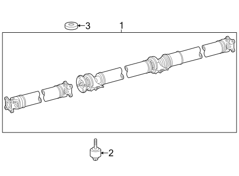 2024 Toyota Grand Highlander Drive Shaft - Rear Diagram