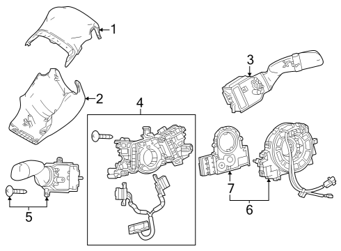 2023 Toyota Prius Switches Diagram 2 - Thumbnail