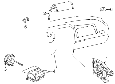 1997 Toyota RAV4 Diagnostic Unit Diagram for 89170-42020