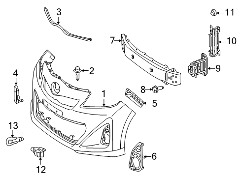 2013 Toyota Yaris Switches & Sensors Diagram 2 - Thumbnail