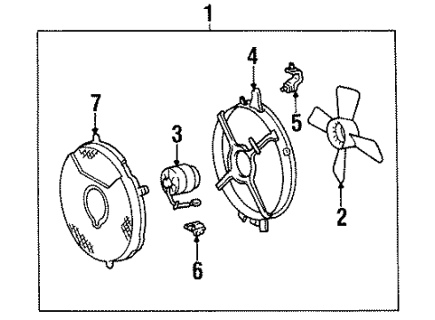 1995 Toyota Supra A/C Condenser Fan Diagram