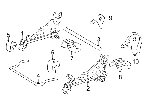 2000 Toyota Tundra Tracks & Components Diagram 3 - Thumbnail