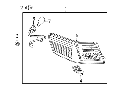 2010 Toyota Camry Combination Lamps Diagram 4 - Thumbnail