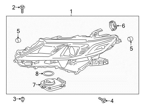 2019 Toyota Camry Computer Sub-Assembly, H Diagram for 89907-010B2