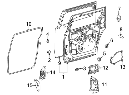 2022 Toyota Sienna Door & Components Diagram 2 - Thumbnail