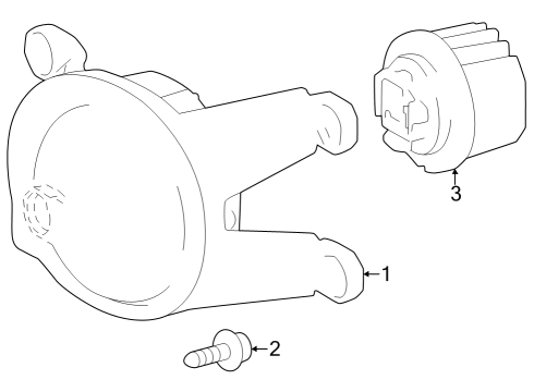 2024 Toyota Grand Highlander Fog Lamps Diagram