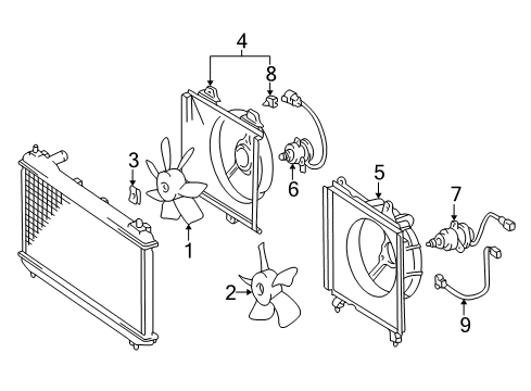 2003 Toyota Solara Cooling Fan Diagram 2 - Thumbnail