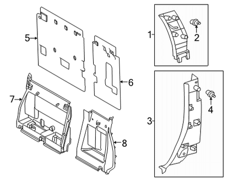 2022 Toyota Tundra Interior Trim - Cab Diagram 4 - Thumbnail