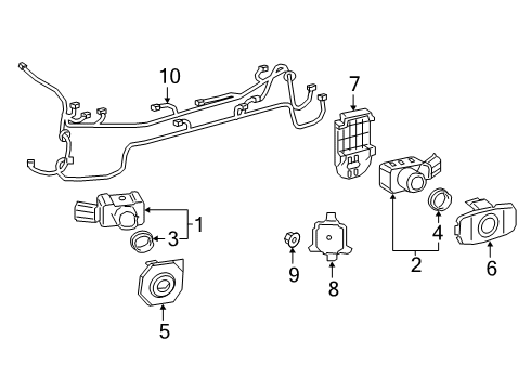 2019 Toyota Avalon Parking Aid Diagram 3 - Thumbnail