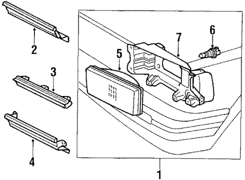 1985 Toyota Cressida Headlamps Diagram